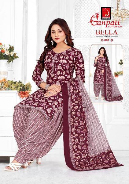 Ganpati bella patiyala vol-8 Designer dress materials wholesale