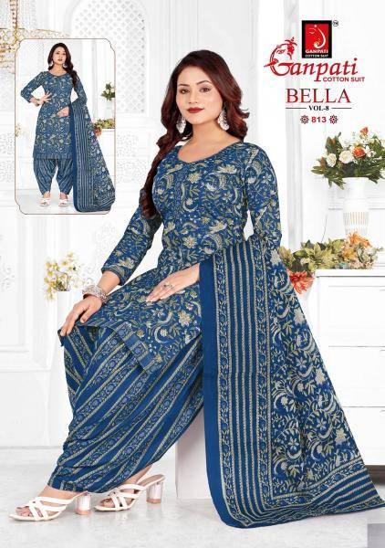Ganpati bella patiyala vol-8 Designer dress materials wholesale
