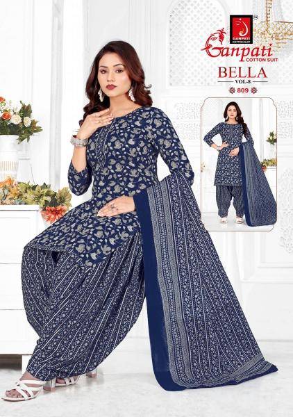 Ganpati bella patiyala vol-8 Designer dress materials wholesale