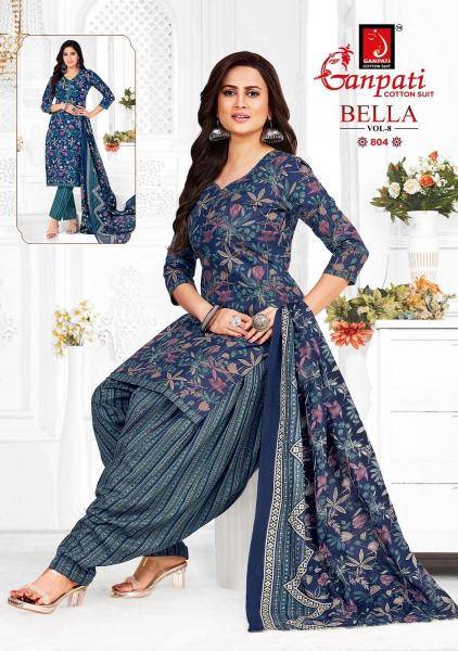 Ganpati bella patiyala vol-8 Designer dress materials wholesale