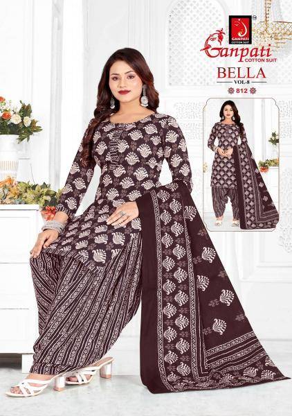 Ganpati bella patiyala vol-8 Designer dress materials wholesale