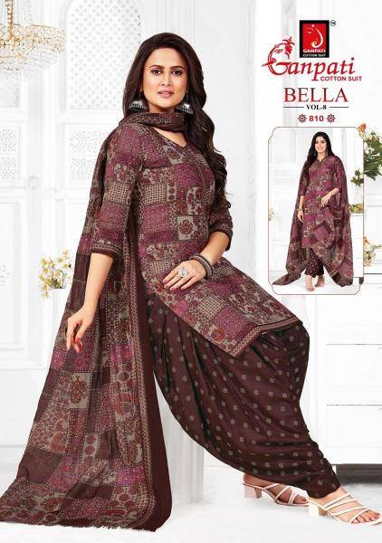 Ganpati bella patiyala vol-8 Designer dress materials wholesale