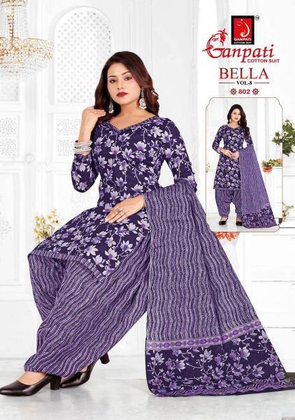 Ganpati bella patiyala vol-8 Designer dress materials wholesale