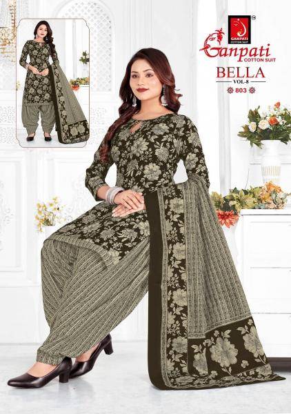 Ganpati bella patiyala vol-8 Designer dress materials wholesale