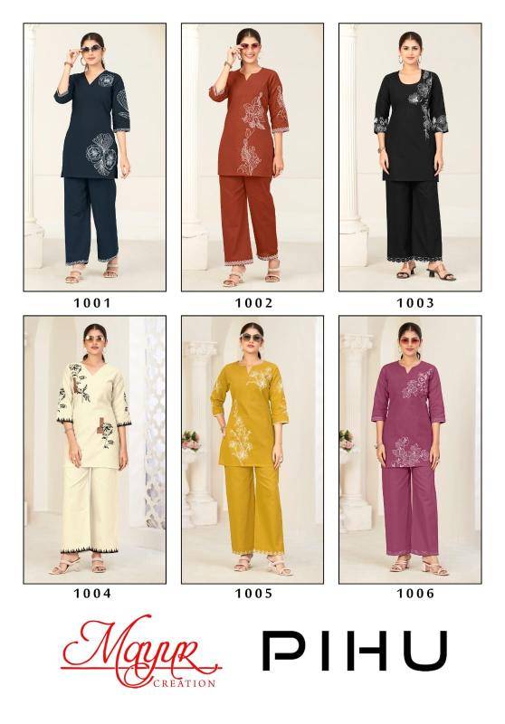 Mayur pihu vol-1 coord set Kurti catalogue in Delhi