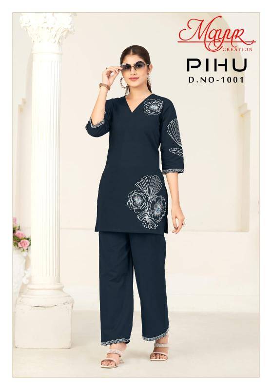 Mayur pihu vol-1 coord set Kurti catalogue in Delhi