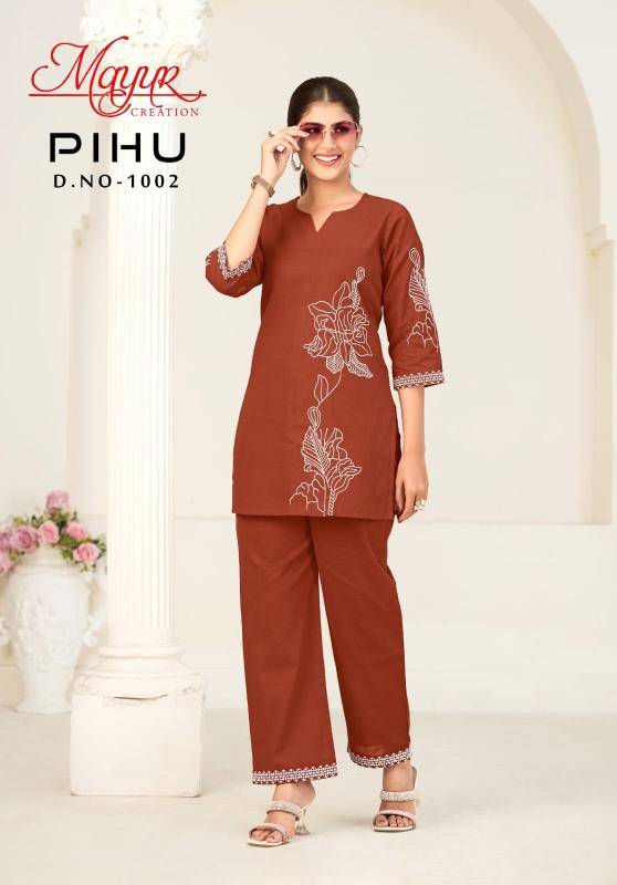 Mayur pihu vol-1 coord set Kurti catalogue in Delhi