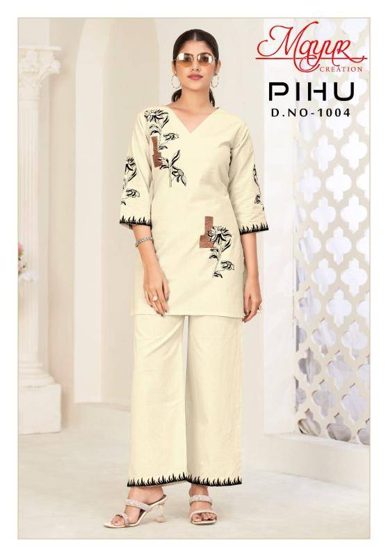 Mayur pihu vol-1 coord set Kurti catalogue in Delhi