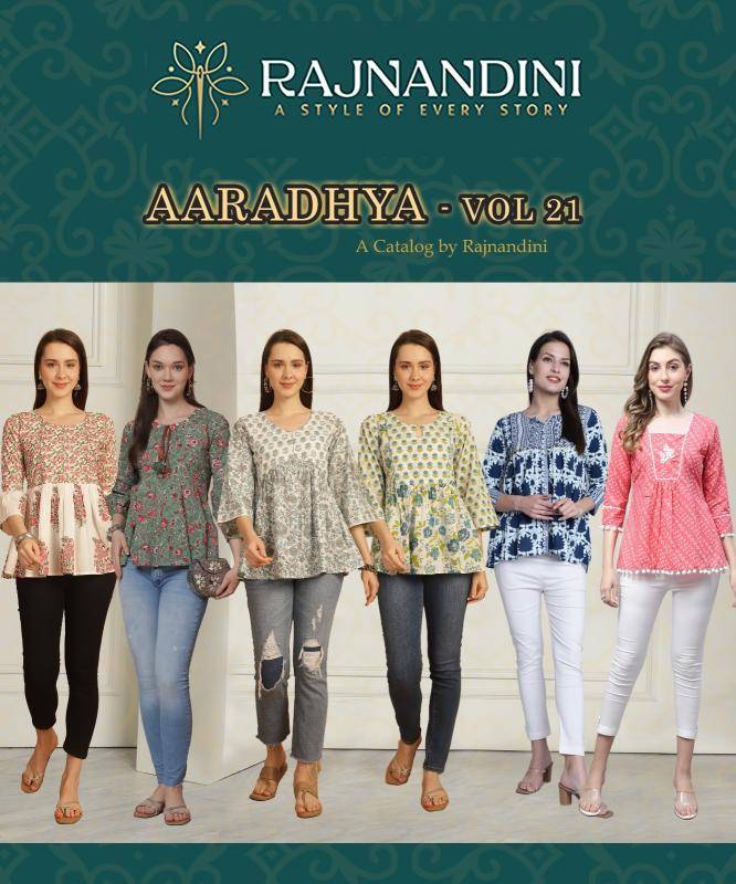 Rajnandini aaradhya vol 21 Cotton kurtis wholesale in Delhi