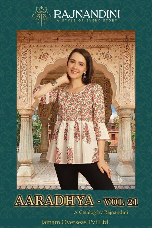 Rajnandini aaradhya vol 21 Cotton kurtis wholesale in Delhi