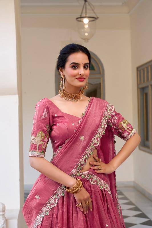 Taraa L 1435 Gold Crush Bulk Lehenga Choli Suppliers