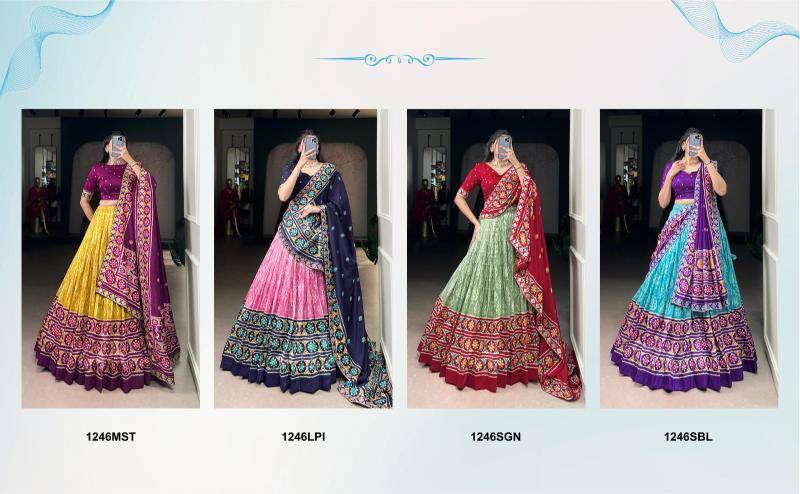 Taraa L 1246 Tussar Silk Cheap Lehenga Choli Wholesale