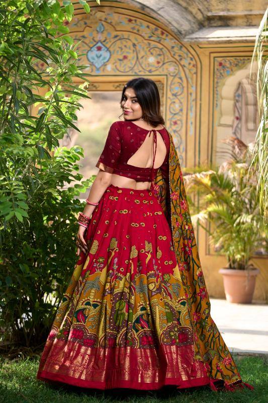 Taraa L 1219 Tussar Silk Georgette Lehenga Choli Wholesalers