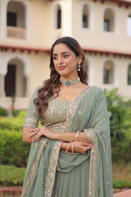 Lw 7148 Designer Faux Georgette Silk Lehenga Choli Suppliers