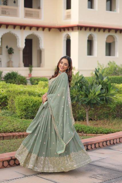 Lw 7148 Designer Faux Georgette Silk Lehenga Choli Suppliers