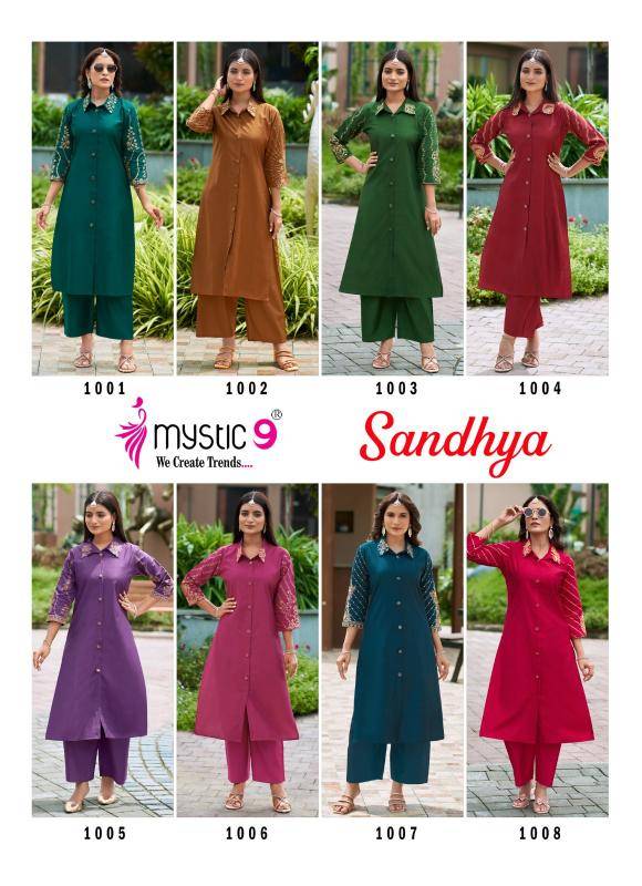 Mystic9 sandhya vol 1 coord set Wholesale Kurti Supplier in Delhi