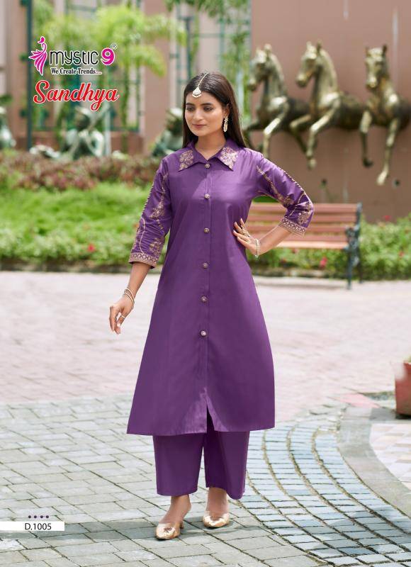 Mystic9 sandhya vol 1 coord set Wholesale Kurti Supplier in Delhi