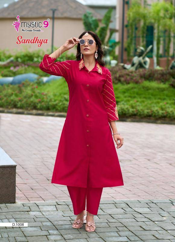 Mystic9 sandhya vol 1 coord set Wholesale Kurti Supplier in Delhi
