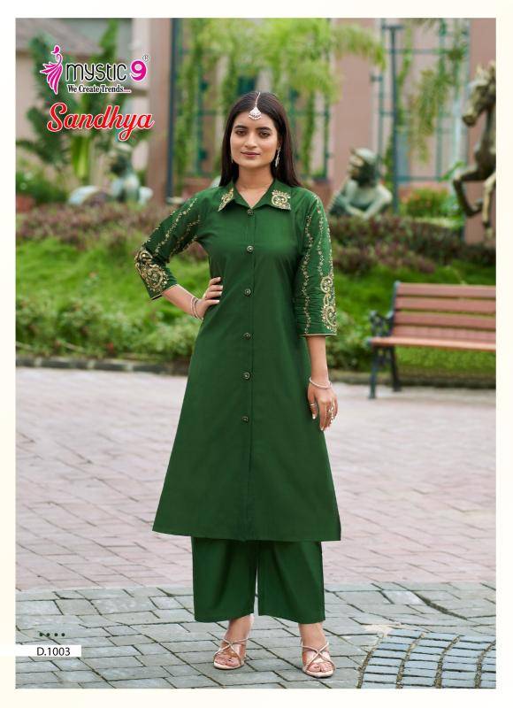 Mystic9 sandhya vol 1 coord set Wholesale Kurti Supplier in Delhi