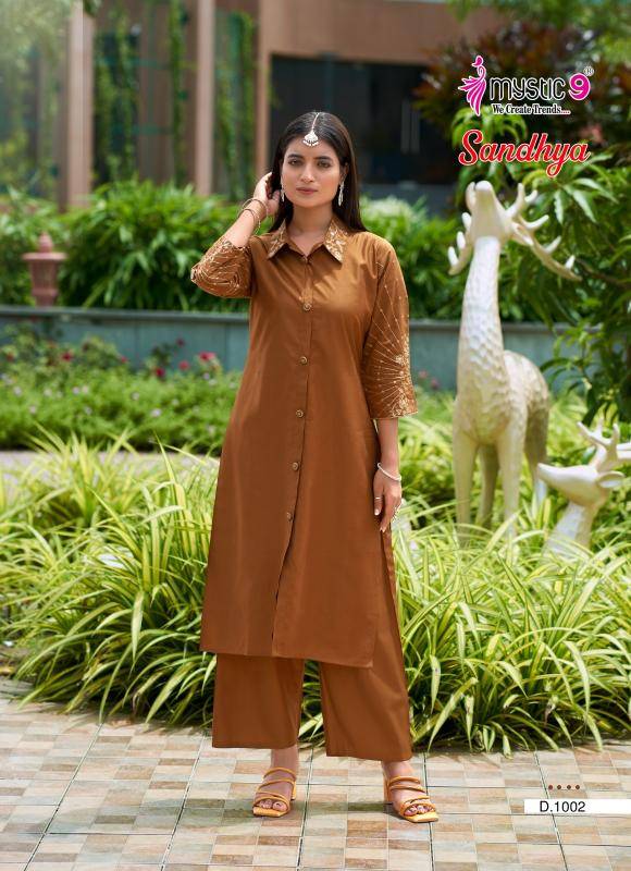 Mystic9 sandhya vol 1 coord set Wholesale Kurti Supplier in Delhi