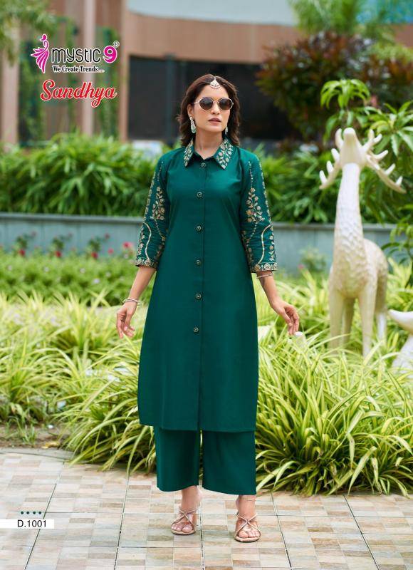 Mystic9 sandhya vol 1 coord set Wholesale Kurti Supplier in Delhi