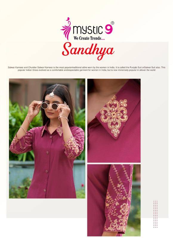 Mystic9 sandhya vol 1 coord set Wholesale Kurti Supplier in Delhi