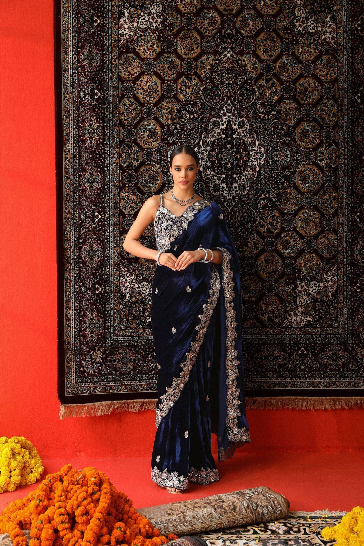 Bt 3143 Velvet Best saree dealers in Ahmedabad