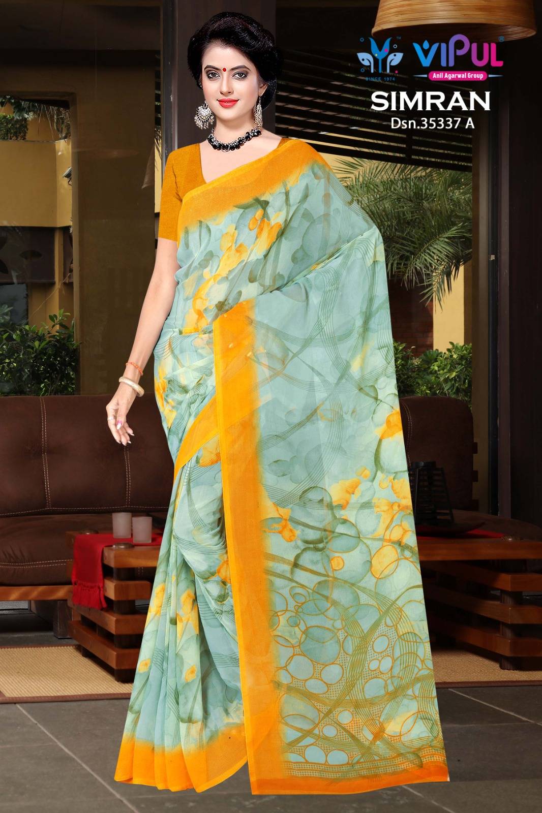Vipul Simran 35337 A To D Latest saree collections in Ahmedabad