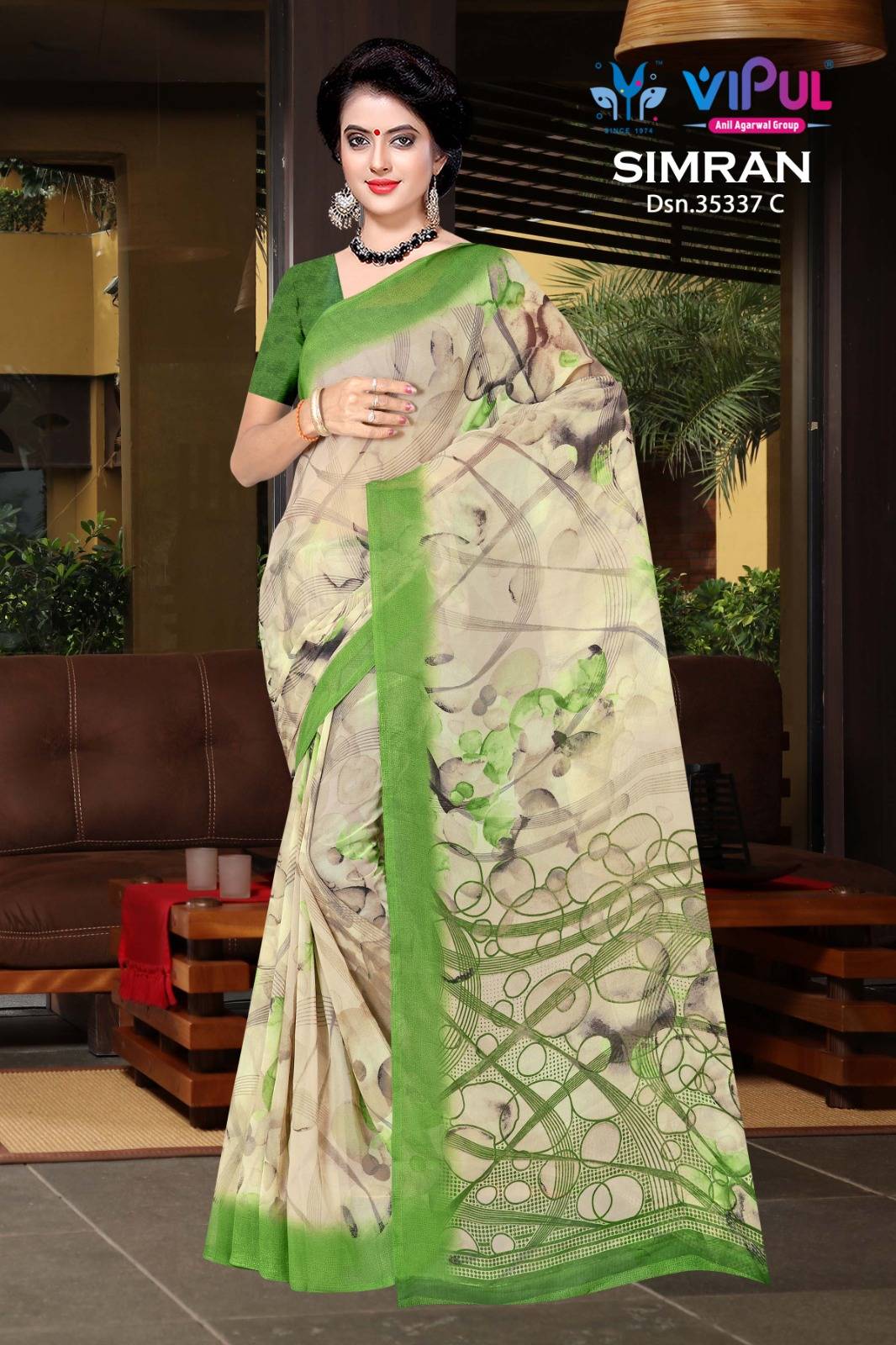 Vipul Simran 35337 A To D Latest saree collections in Ahmedabad