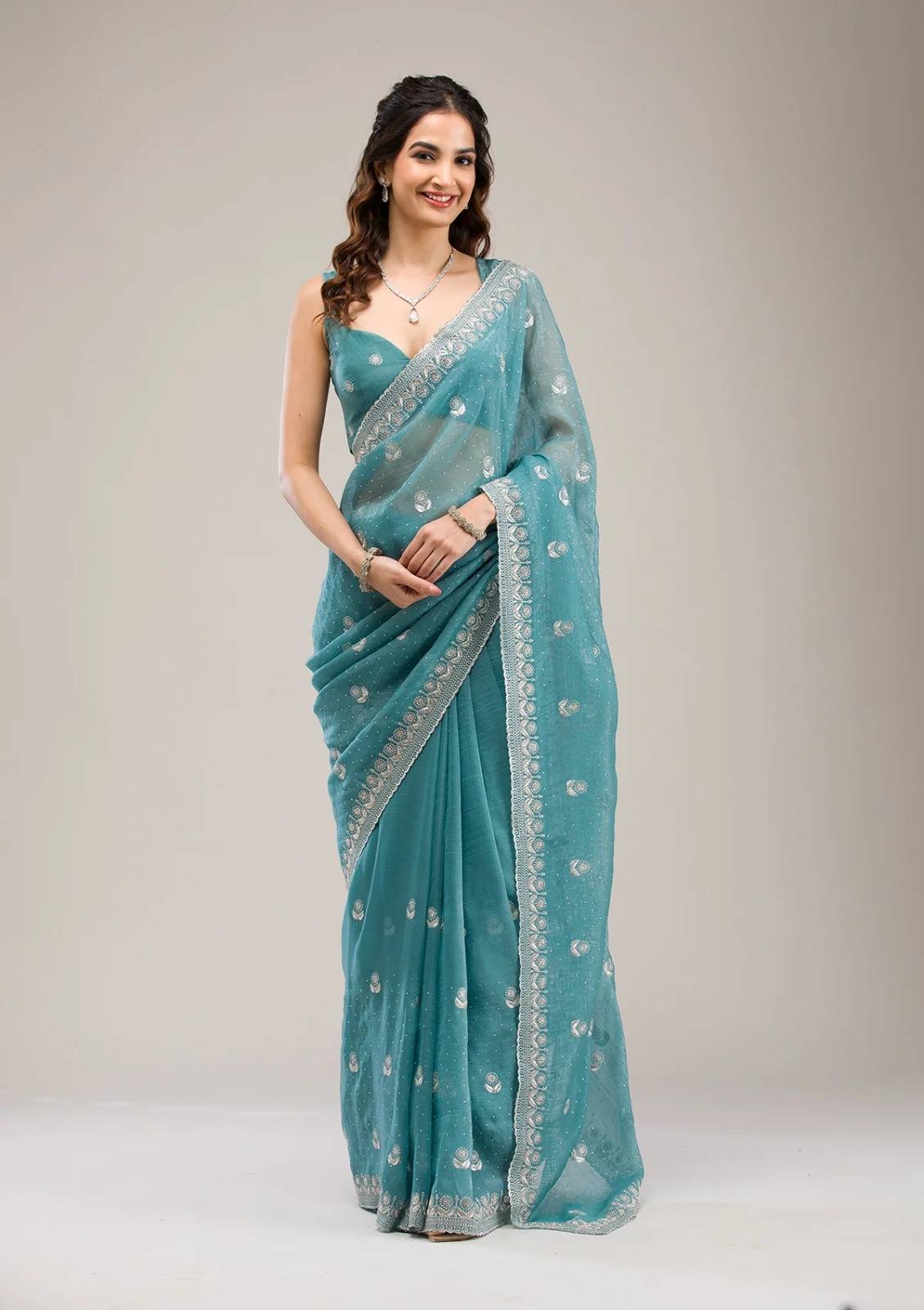 Bt 439 Crunchy Chiffon Wholesale saree market in Ahmedabad