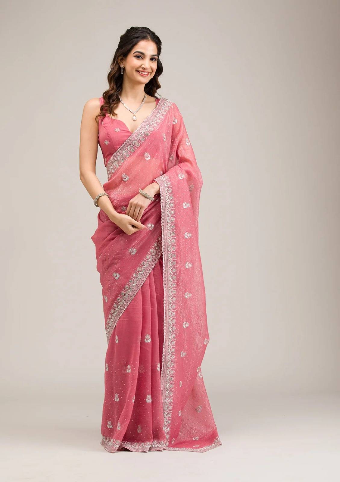 Bt 439 Crunchy Chiffon Wholesale saree market in Ahmedabad