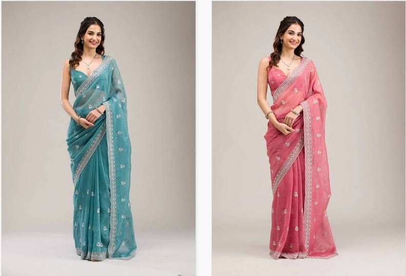 Bt 439 Crunchy Chiffon Wholesale saree market in Ahmedabad