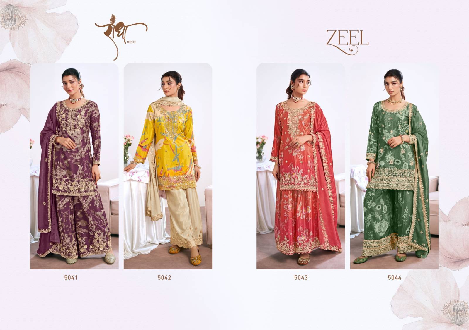 Radha Zeel Pakistani suits suppliers in Delhi