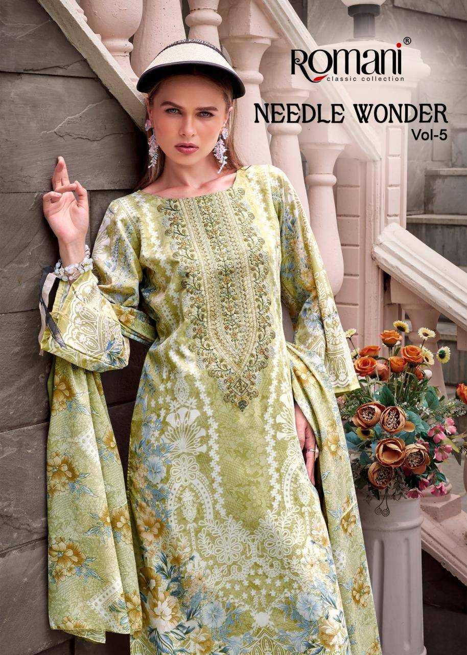Romani needle wonder vol 5 Dress materials  wholesale suppliers