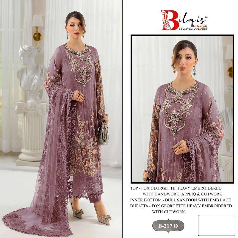 Bilqis B-217 A TO D Salwar kameez wholesale suppliers
