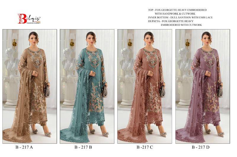 Bilqis B-217 A TO D Salwar kameez wholesale suppliers