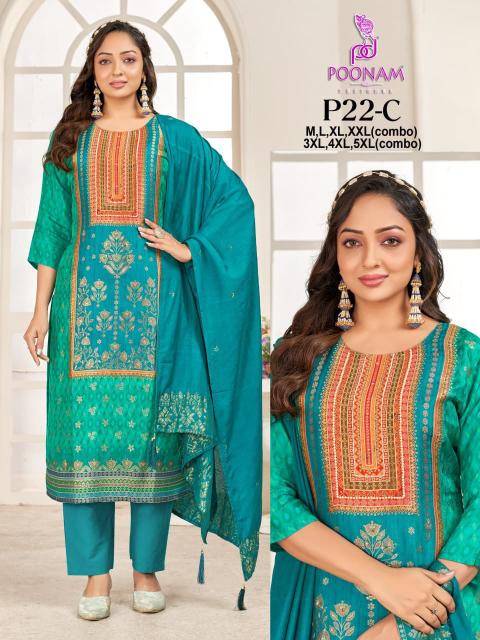 Poonam designer d.no p22 C Salwar Kameez manufacturers in India