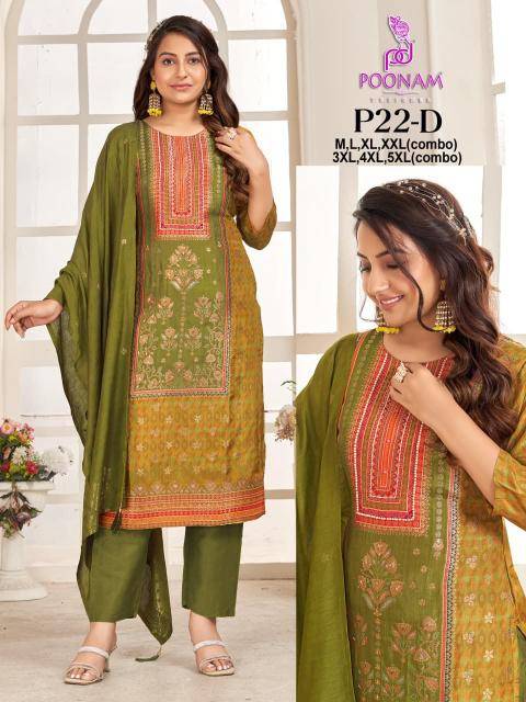 Poonam designer d.no p22D Salwar Kameez wholesale market in India