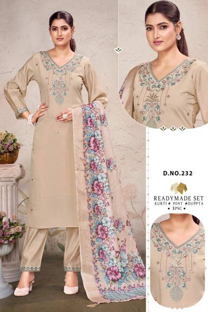 Shivay 3pcs d.no 232 Bulk Kurti orders