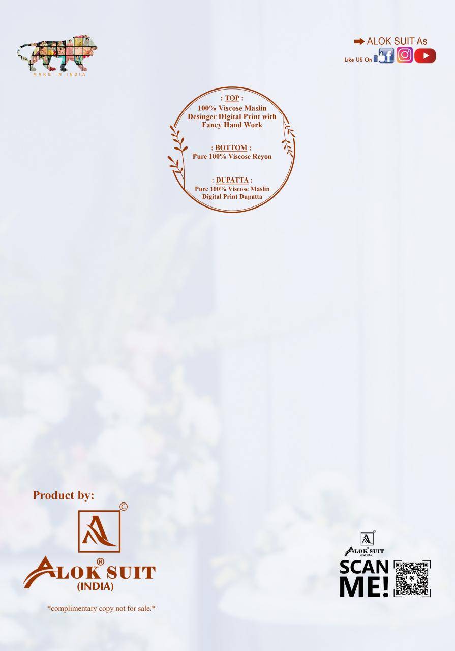 Alok suit black biba 5 Bulk dress materials online