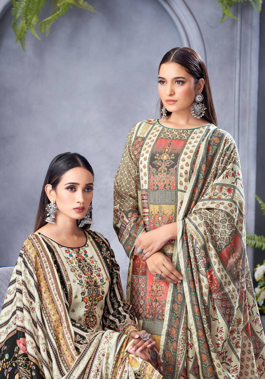 Alok suit black biba 5 Bulk dress materials online