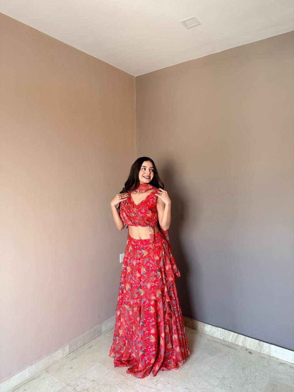 KR 112 floral printed Bulk lehengha choli suppliers