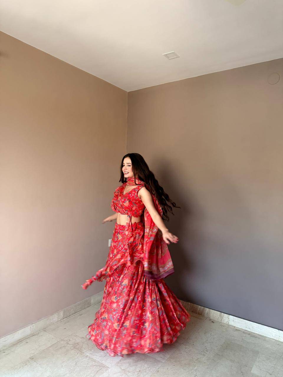 KR 112 floral printed Bulk lehengha choli suppliers