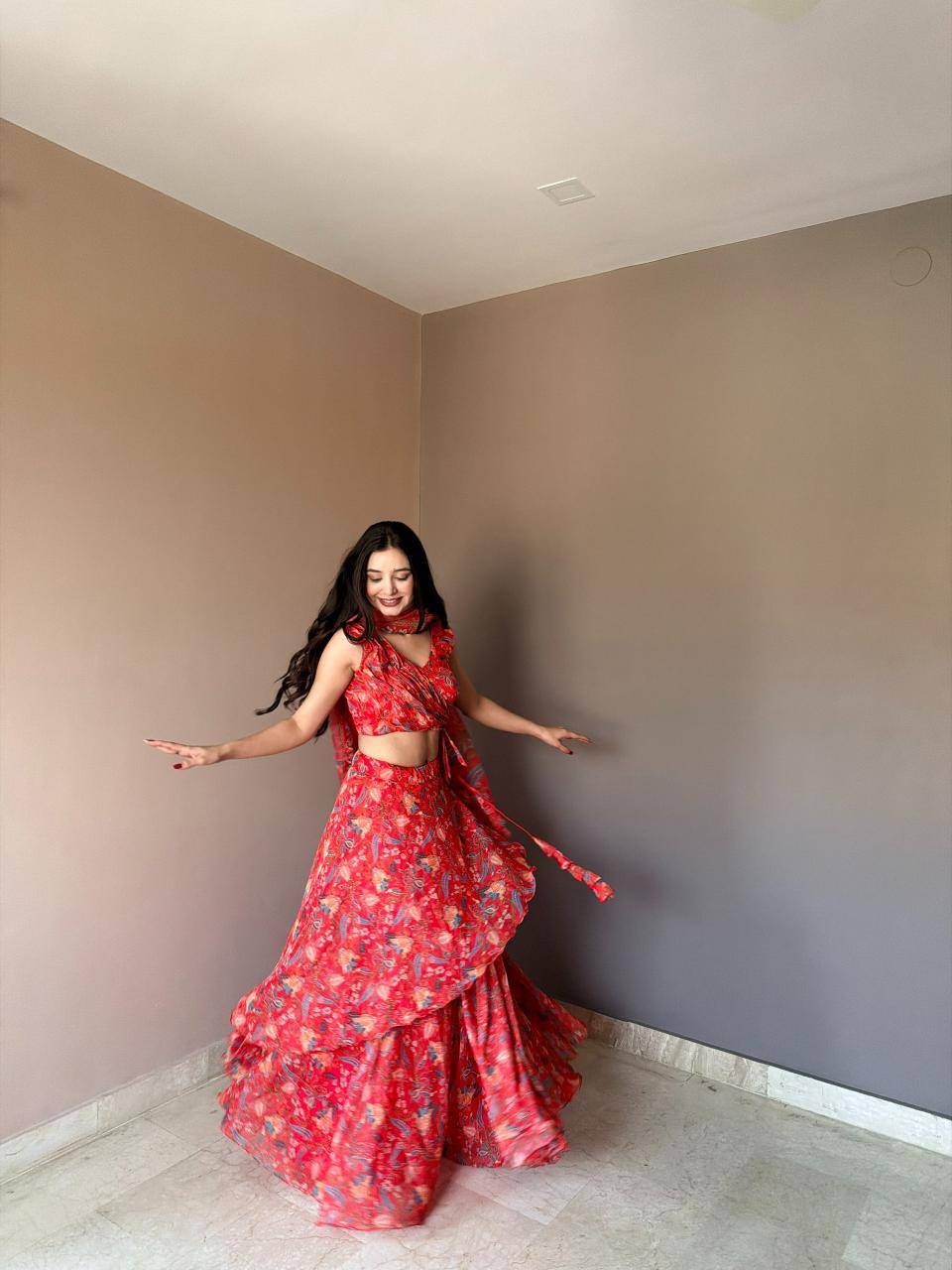 KR 112 floral printed Bulk lehengha choli suppliers