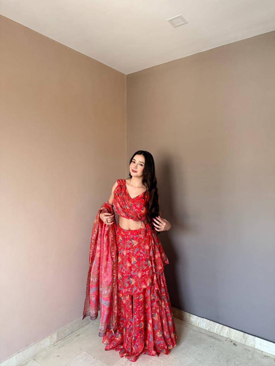 KR 112 floral printed Bulk lehengha choli suppliers