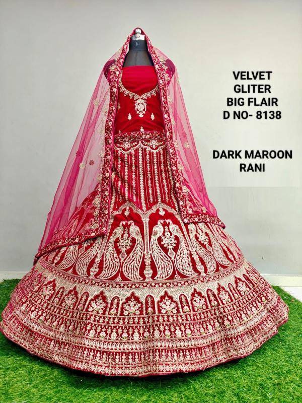 Velvet Gliter 8138 And 41  Lehenga choli wholesale online