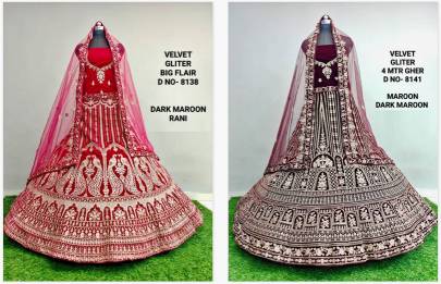 Velvet Gliter 8138 And 41  Lehenga choli wholesale online