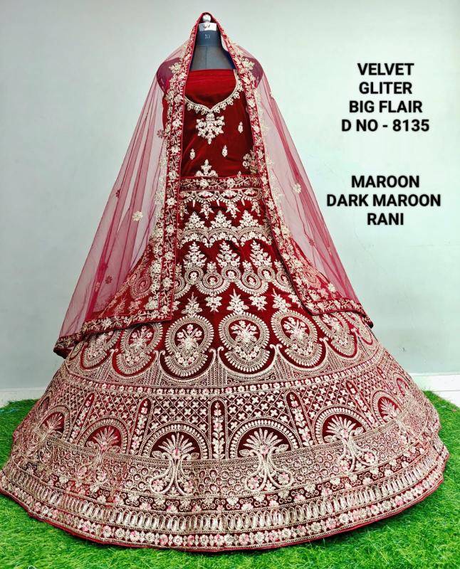 Velvet Gliter 8134 And 35 Reseller of lehenga choli