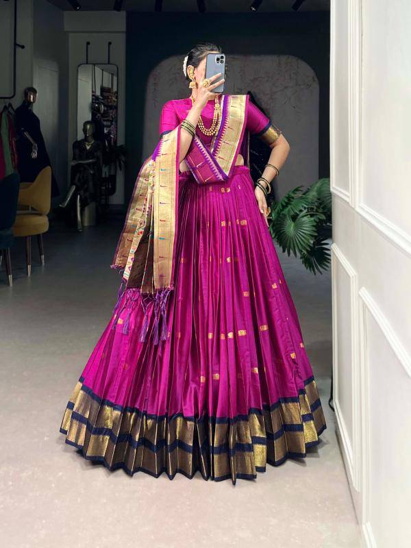 Taraa L 2017 Paithani SIlk Wholesale Lehengha choli dealer in india