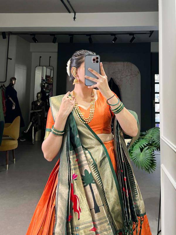 Taraa L 2017 Paithani SIlk Wholesale Lehengha choli dealer in india